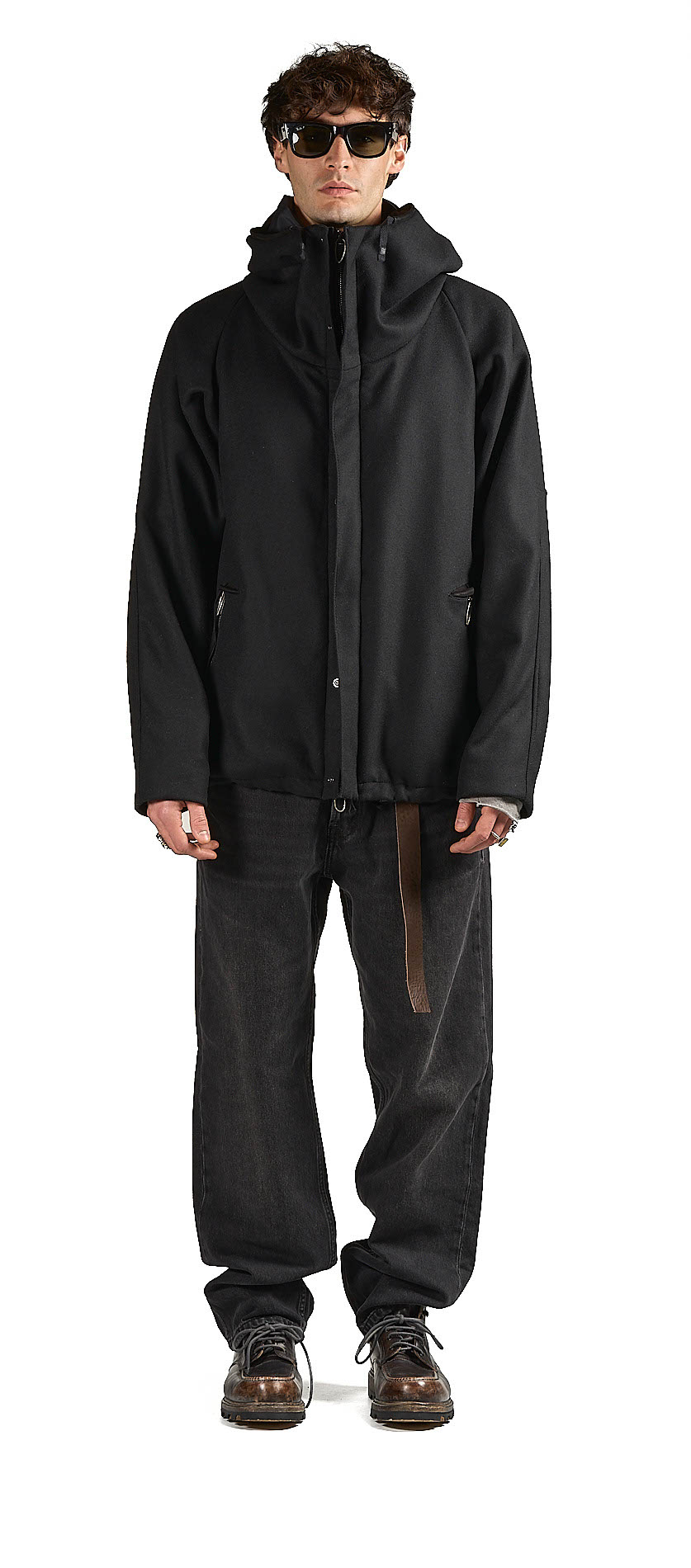 DANIELE BASTA LEATHER AND SILVER JACKET 